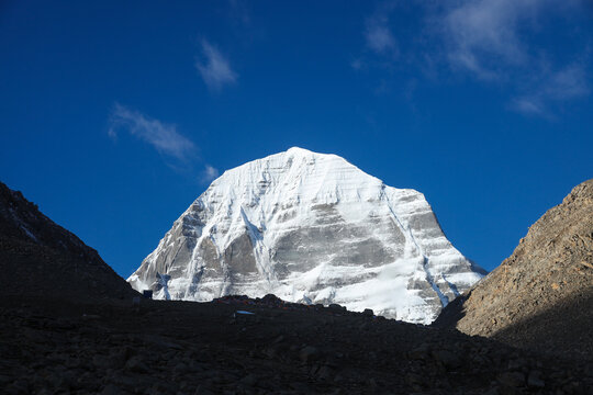 Mount kailash northface view from darchen tibet china