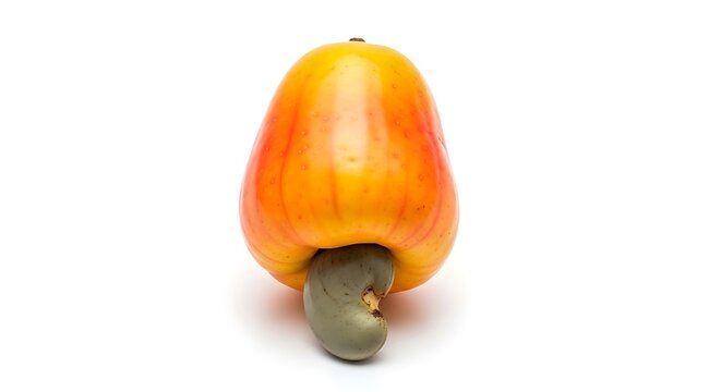 Orange fruit with black fly on white background citrus