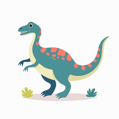 Fototapeta premium Cute Cartoon Dinosaur Illustration