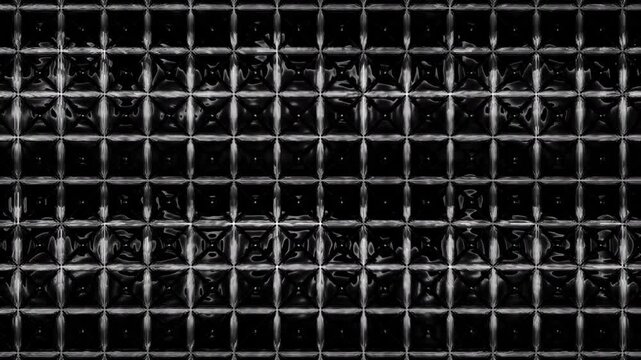 High contrast monochrome geometric grid pattern