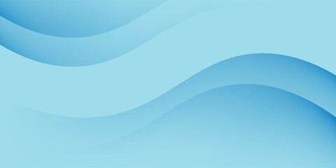 Fototapeta premium Design abstract Light blue wave backround.
