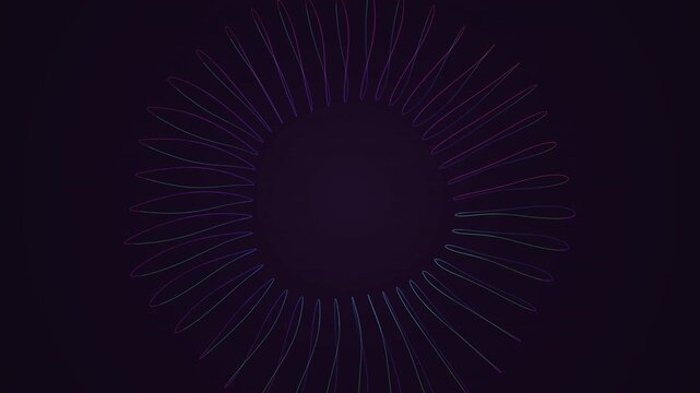 Hypnotic seamless loop of a glowing iris torus morphing through an abstract topology field with deep cinematic detail. Ideal for technology background, projection mapping. 4K UHD.