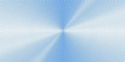 Naklejka premium Abstract Blue Halftone Dot Pattern Background Texture. Vector illustration
