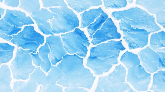 A watercolor-style abstract showcases icy blue patterns resembling cracked surfaces or flowing water