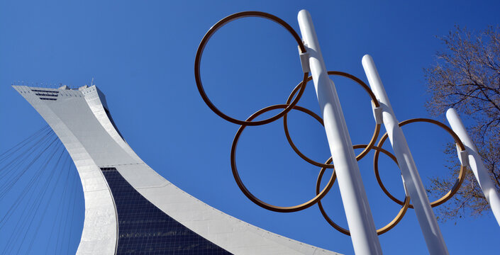 MONTREAL QUEBEC CANADA:  Nadia Comaneci place near the olympic stadium is gymnast and a five-time Olympic gold medalist. Comaneci is the first gymnast to be awarded a perfect score of 10.0 
