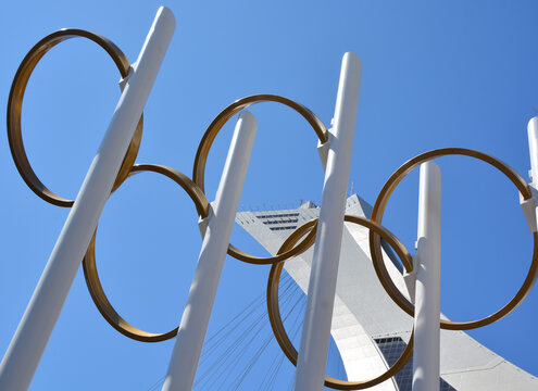MONTREAL QUEBEC CANADA:  Nadia Comaneci place near the olympic stadium is gymnast and a five-time Olympic gold medalist. Comaneci is the first gymnast to be awarded a perfect score of 10.0 