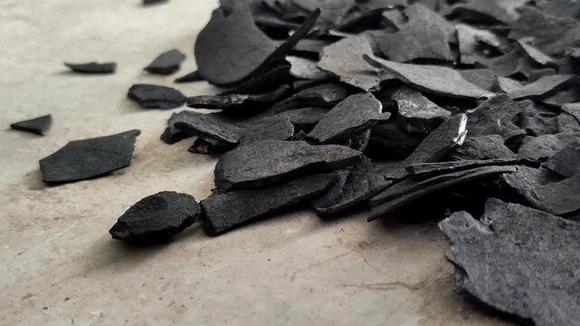 Coconut shell charcoal, an environmentally friendly fuel produced through a carbonization process with minimal smoke and stable heat
