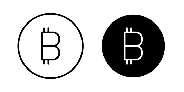 Crypto icon with digital coin and blockchain symbol. Cryptocurrency and decentralized finance sign for web3, fintech and digital payment designs. Isolated on white background.