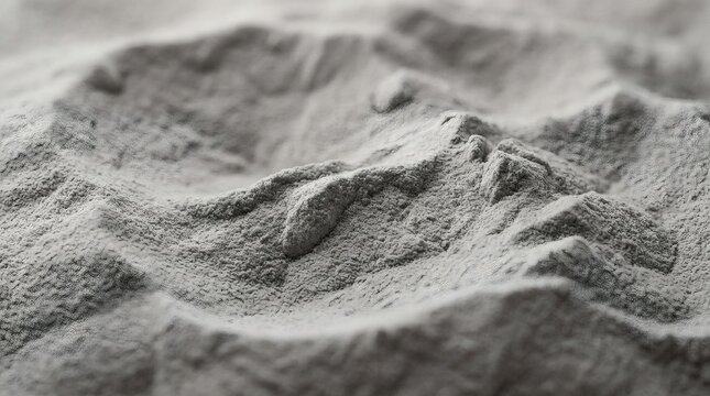 Bentonite clay powder surface.
