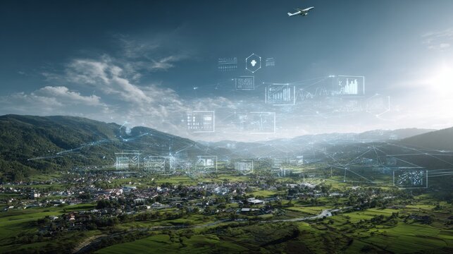 Healthcare data visualization connects science and nature in rural areas, enhancing health communication and insights.