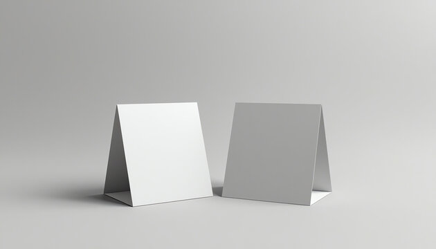 Blank table tent mockup