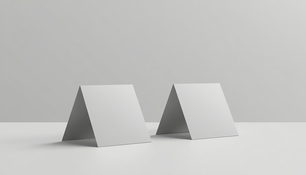 Blank table tent mockup