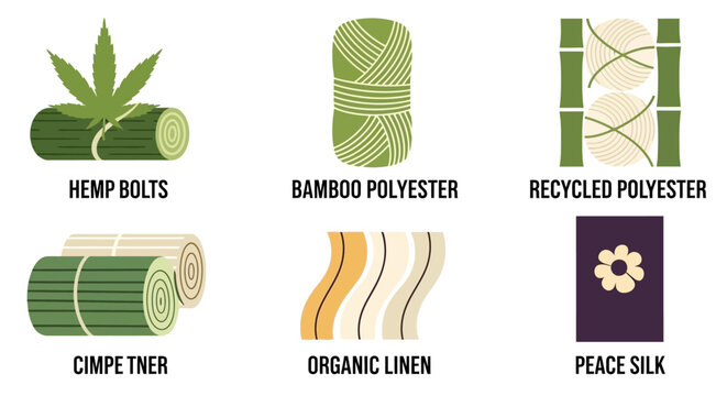 Sustainable Fabric Materials: Hemp, Bamboo, Recycled Polyester, Linen, Peace Silk