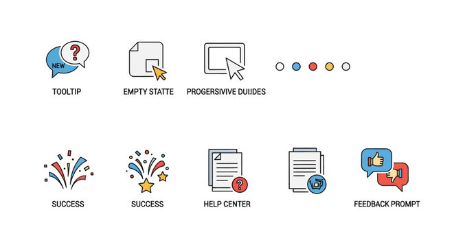 User Interface Icons Set: Help, Success, Feedback, Tooltip, Onboarding