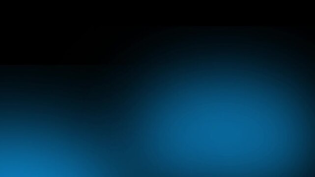 Blue Glowing Gradient Animated Background Seamless Loop 4K, Dark Blue Light Motion Abstract Backdrop for Live Stream, VJ, Broadcast
