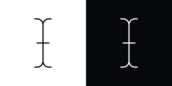 Cursor text icon on a white background. Vector Icon Design