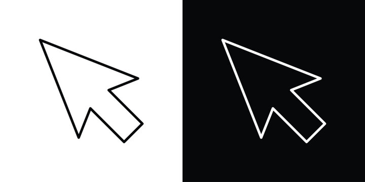 Cursor icon on a white background. Vector Icon Design
