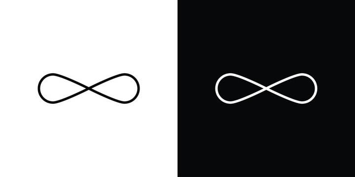 Infinity icon on a white background. Vector Icon Design