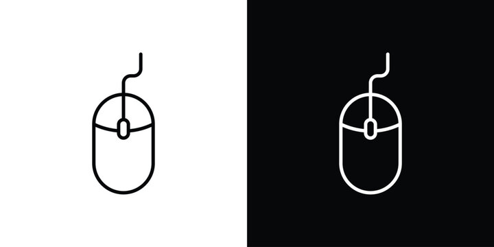 Mouse icon on a white background. Vector Icon Design
