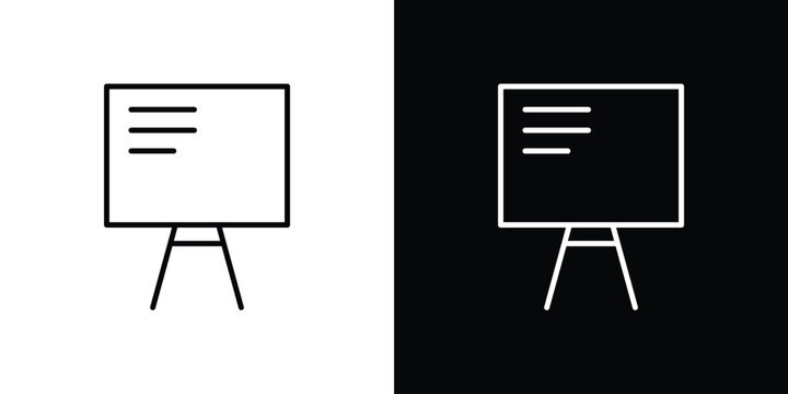 Presentation icon on a white background. Vector Icon Design