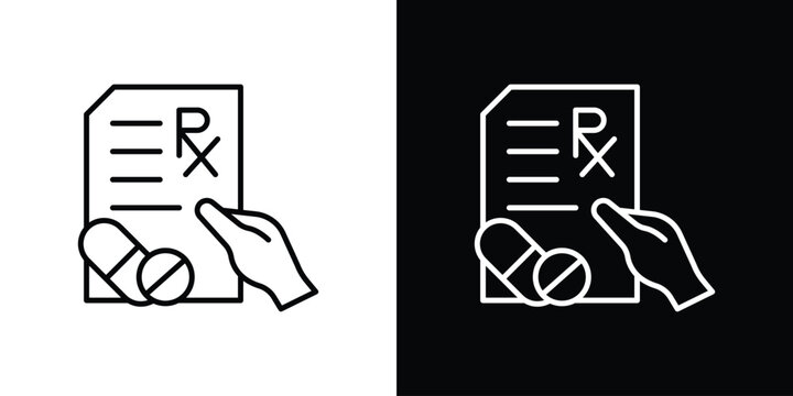 RX icon on a white background. Vector Icon Design