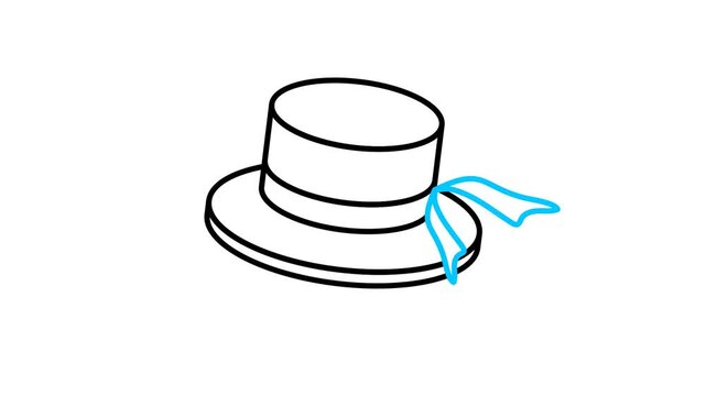 Hat Animated Video Icon