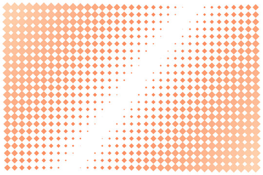 Abstract Geometric Diamond Pattern Background with Orange Gradient Halftone Effect for Modern Graphic Design Projects and Digital Wallpaper Textures