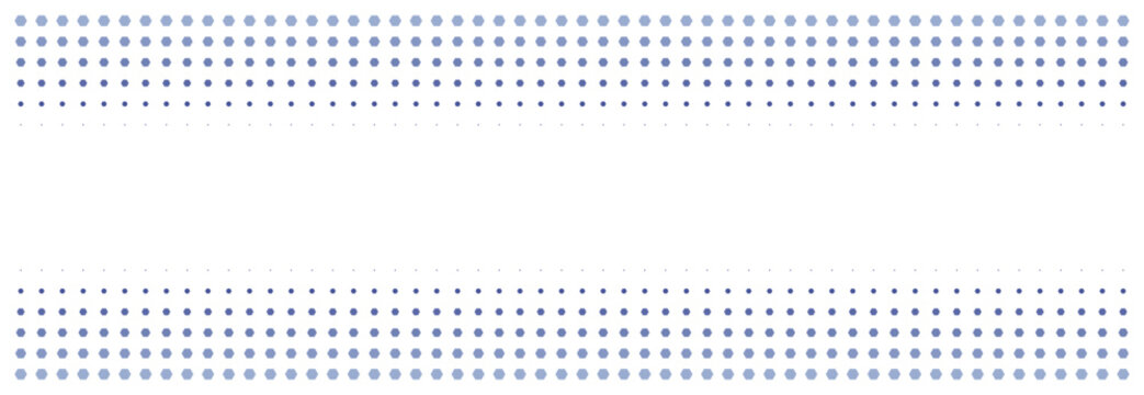 Abstract Blue Dotted Border Frame Design with Central White Copy Space for Minimalist Graphic Backgrounds and Digital Presentation Templates