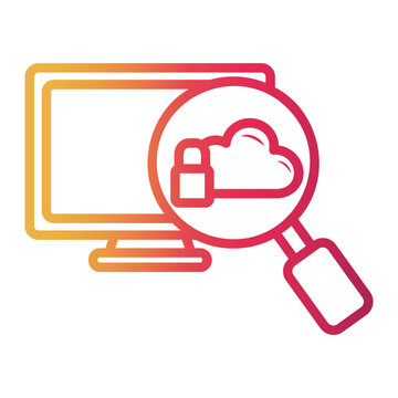 protection Line Gradient Icon