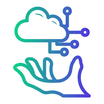 protection Line Gradient Icon