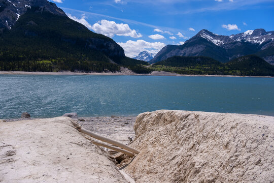 Beautiful scenery near Mountain Lake in the Kananaskis country of the Canadian Rockies 