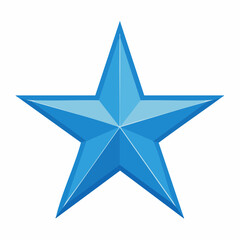 Obraz premium Blue Star Icon