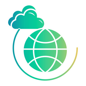 secure cloud Gradient icon