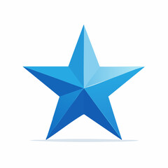 Fototapeta premium Blue Star Icon