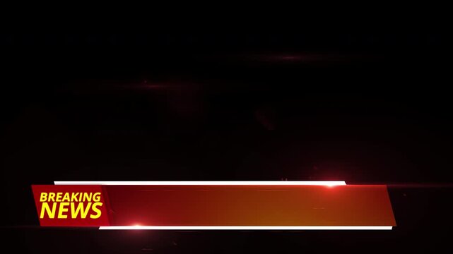 Breaking news lower third alpha 4k