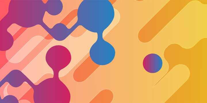 Abstract background with connecting dots and lines. Technology graphic design and network connection concept