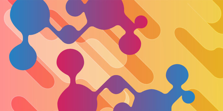 Abstract background with connecting dots and lines. Technology graphic design and network connection concept