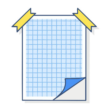 3D wireframe cube with grid and highlights