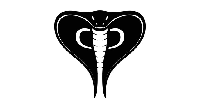 Minimalist Cobra Snake Head Icon Logo Design