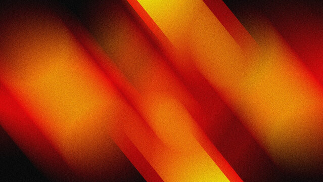 Vibrant red and orange grainy gradient background with dynamic diagonal stripes fot poster design