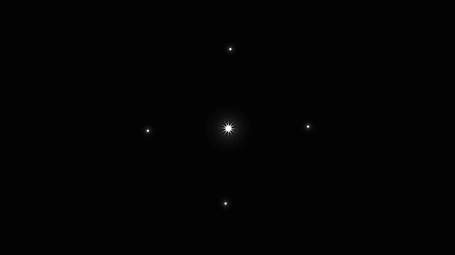 Glowing shinning stars, High-quality star twinkle background animation with sparkling particle lights floating on a black night sky, magical glitter explosion on black screen, Captured in stunning. 4K