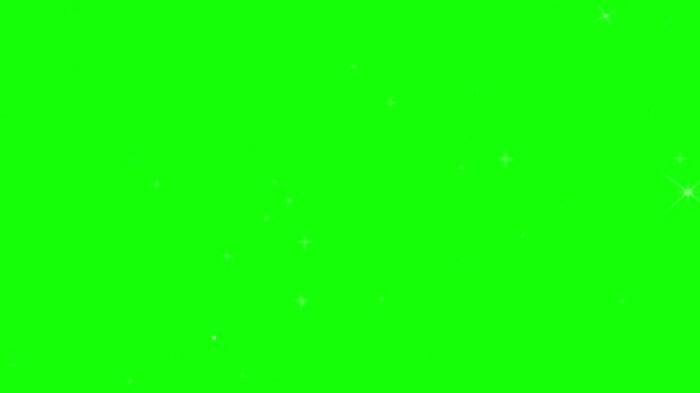 A colorful illustration of a computer monitor on a green background with a purple screen and white accents and a white frame