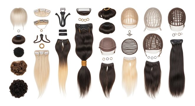 Wig and hair extension components