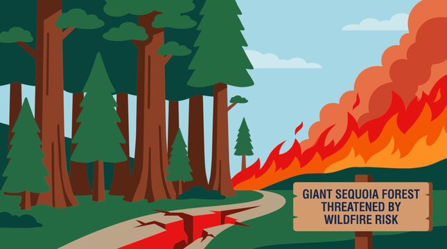 Giant Sequoia Forest Threatened by Increasing Wildfire Risk