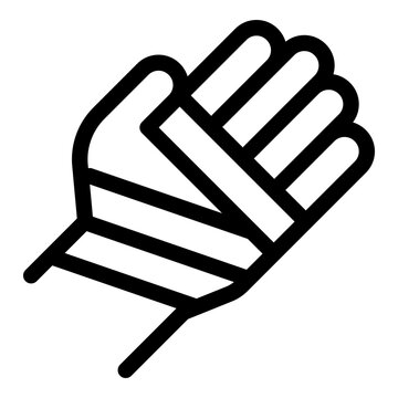 Bandage icon. Vector line icon