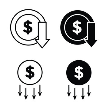 Cost reduction icon