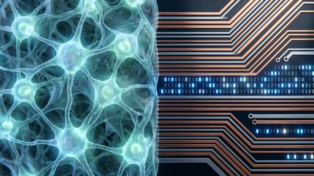 ブレインコンピューターインターフェースの神経ネットワークとデジタルデータの同期プロセス