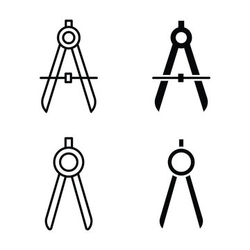Drafting compass icon