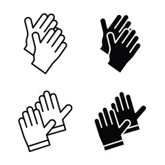 Fototapeta premium safety gloves icon