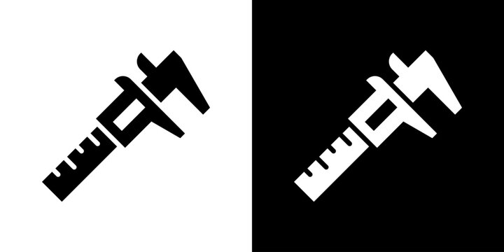 Vernier Caliper Icon Set Multiple Style Collection
